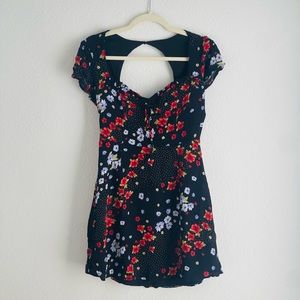 Little Black Floral Dress